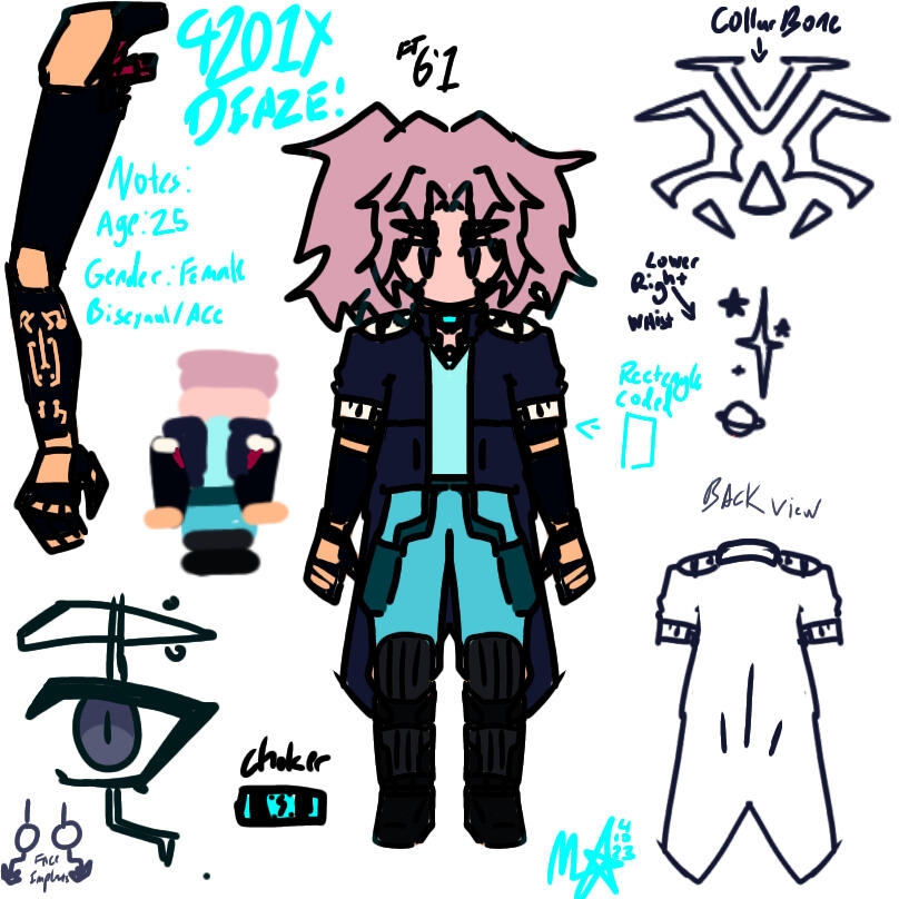 9201X ref sheet chibi